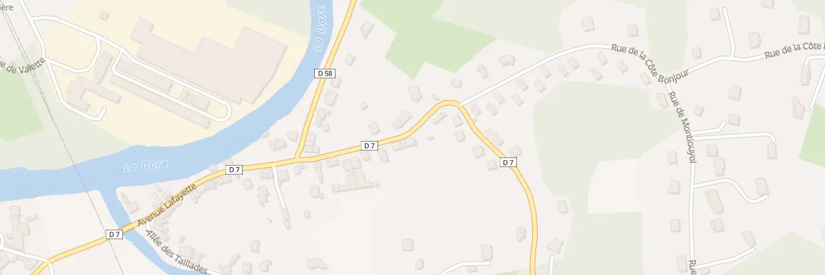 Plan du 84B Av Lafayette à Courpière