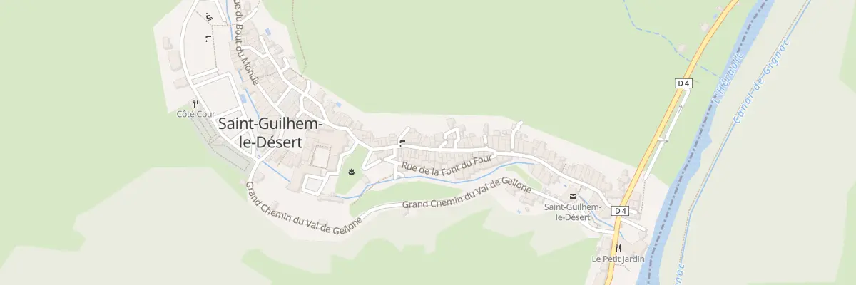 Plan du 5039 Rue Chapelle des Penitents à Saint-Guilhem-le-Désert