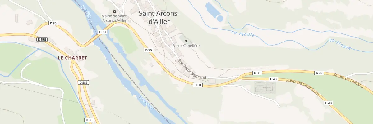 Plan du 5009 Le Bourg à Saint-Arcons-d’Allier