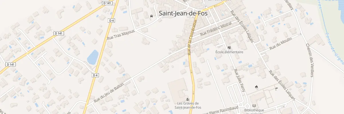 Plan du 9 Rue du Jeu de Ballon à Saint-Jean-de-Fos