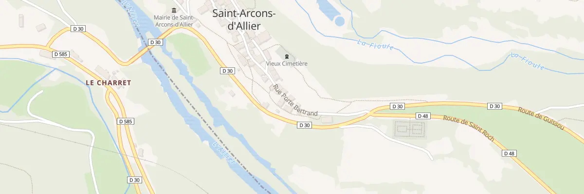 Plan du 5005 Le Bourg à Saint-Arcons-d’Allier