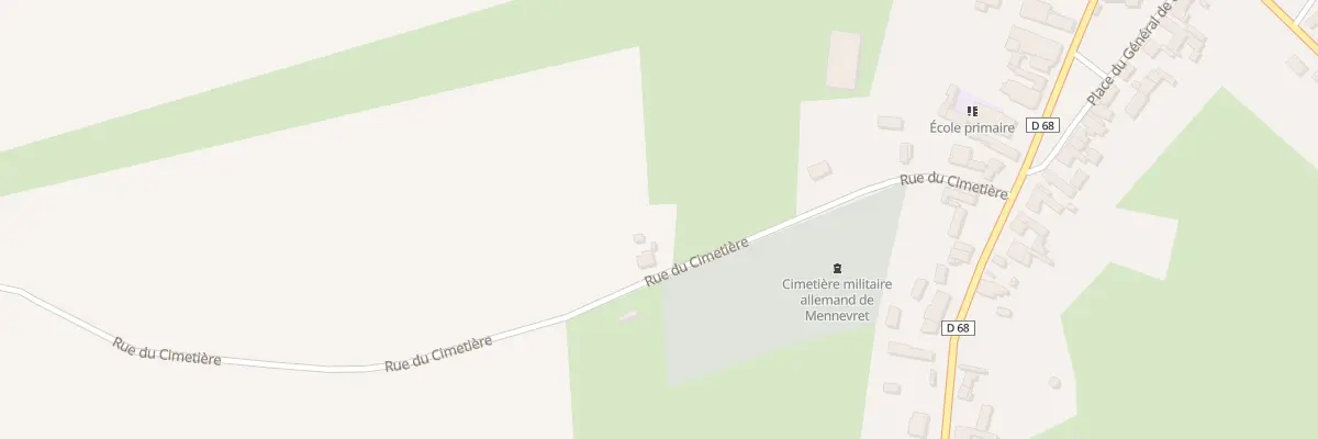 Plan du 4 Rue du Cimetière à Mennevret