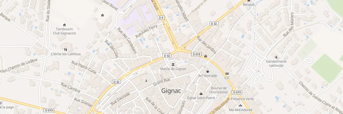 Plan du 25 Bd Saint-Louis à Gignac