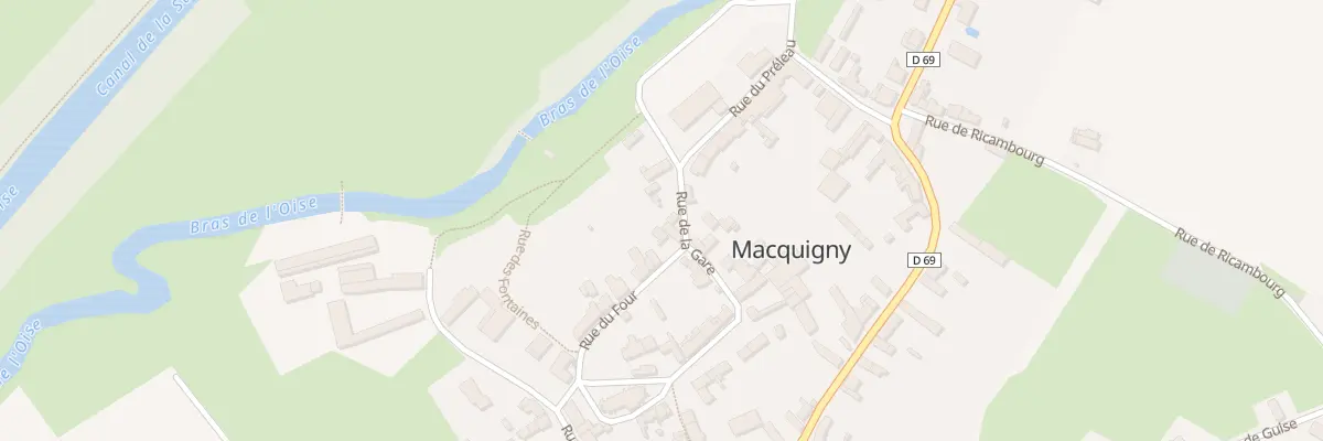 Plan du 6 Rue de la Gare à Macquigny