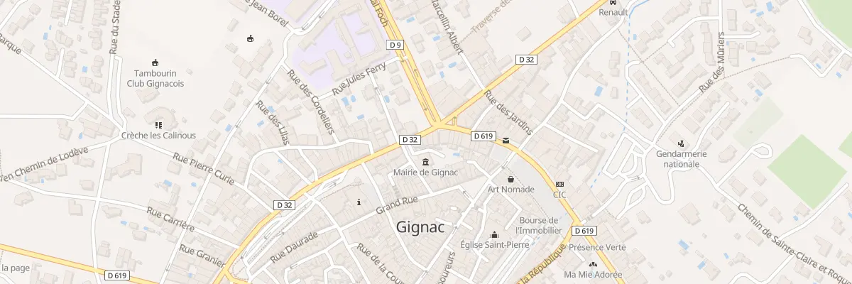 Plan du 23 Bd Saint-Louis à Gignac
