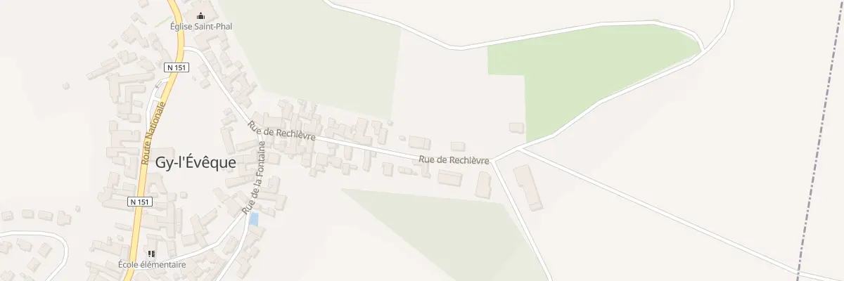Plan du 31 Rue de Rechievre à Gy-l’Évêque
