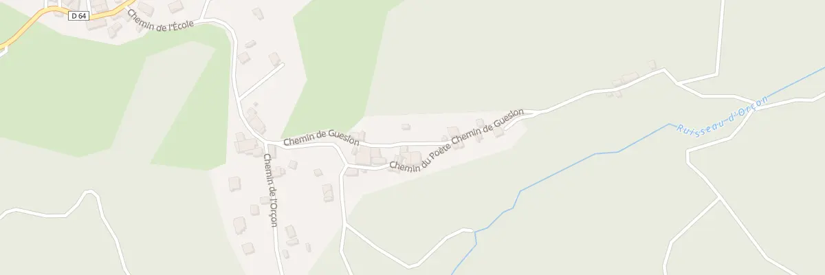 Plan du 5038 Les Roux à Paslières