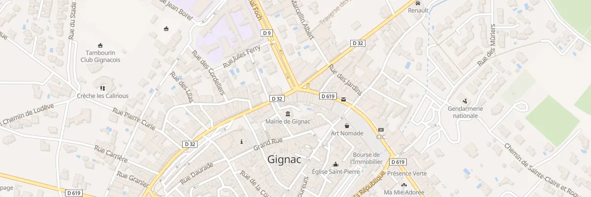 Plan du 19 Bd Saint-Louis à Gignac