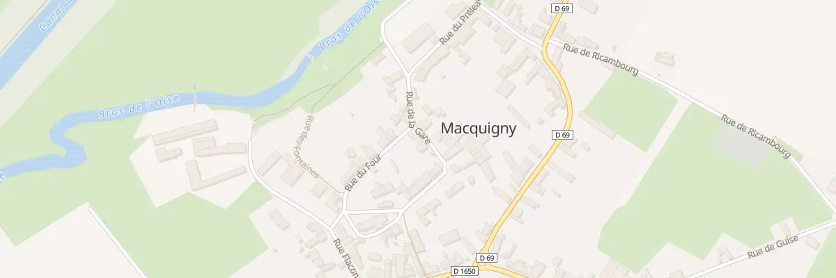 Plan du 4 Rue de la Gare à Macquigny