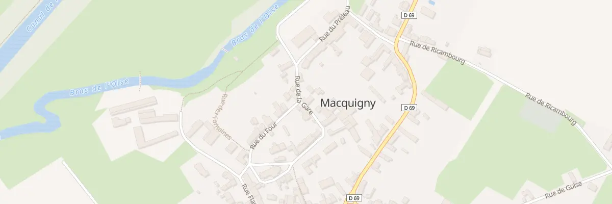 Plan du 5 Rue de la Gare à Macquigny