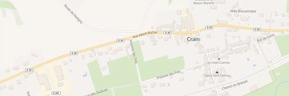 Plan du 1 Rte de Coulanges à Crain