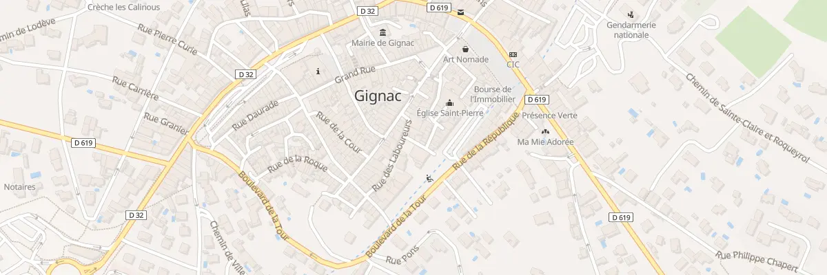 Plan du 1 Rue Colonel Delmas à Gignac