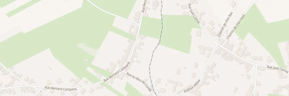 Plan du 9001 Rue Bernard Campana à Hergnies