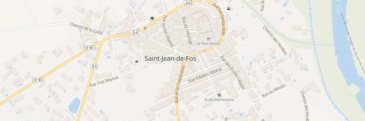 Plan du 6 Rue de la Coopérative à Saint-Jean-de-Fos