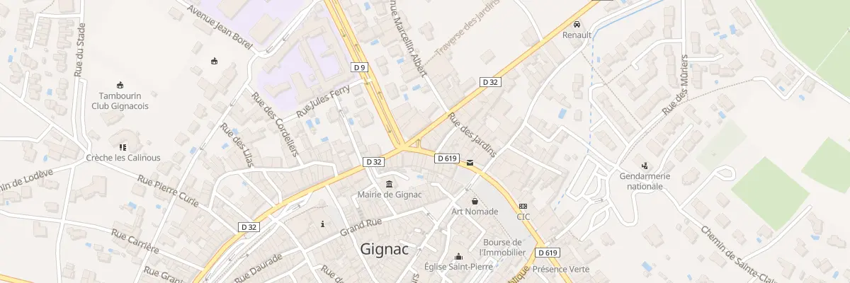 Plan du 10 Bd Saint-Louis à Gignac