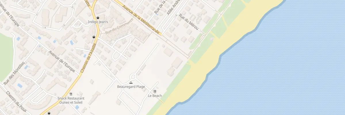 Plan du 1 Av de la Méditerranée à Marseillan