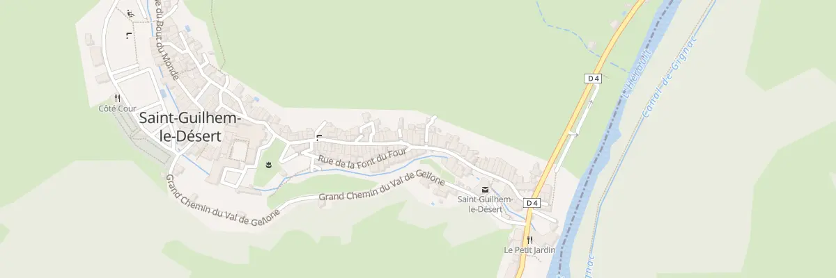 Plan du 38 Rue de la Font du Portal à Saint-Guilhem-le-Désert