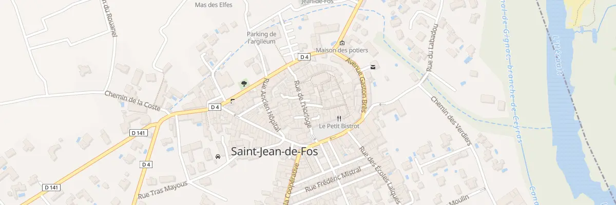 Plan du 8 Rue de l’Horloge à Saint-Jean-de-Fos
