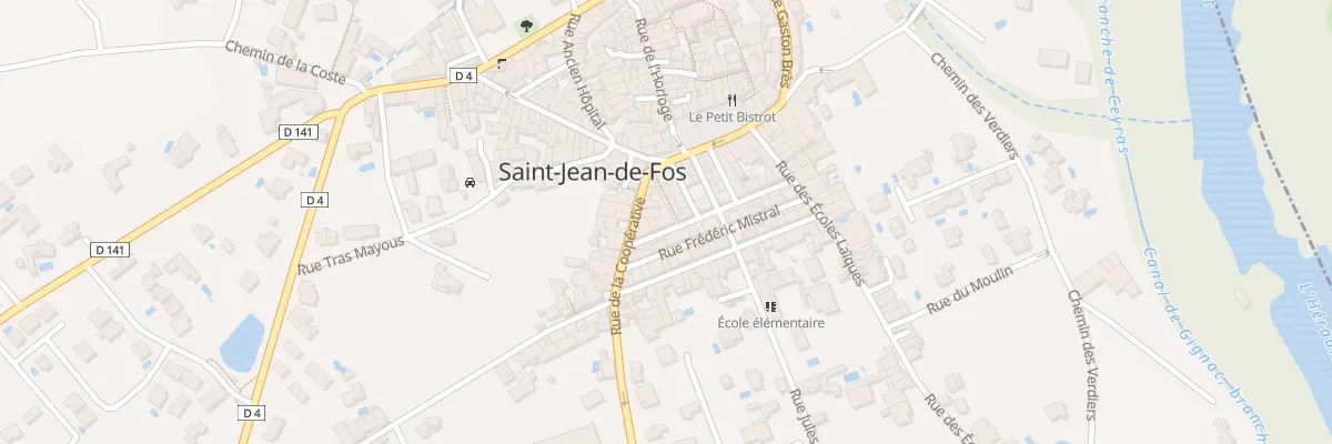Plan du 6 Rue Jean Moulin à Saint-Jean-de-Fos
