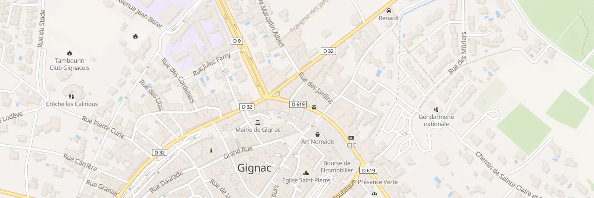 Plan du 8 Bd Saint-Louis à Gignac