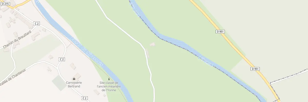 Plan du 64 Les Vehenes à Chevroches
