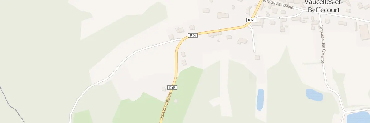 Plan du 4D Rue du Calvaire à Vaucelles-et-Beffecourt