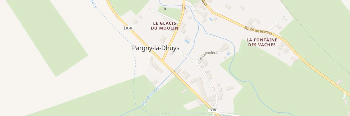 Plan du 5044 Rue de Champy à Pargny-la-Dhuys