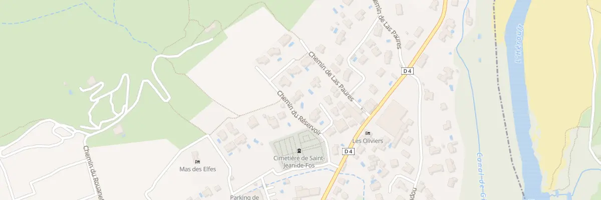 Plan du 6856F Che du Réservoir à Saint-Jean-de-Fos