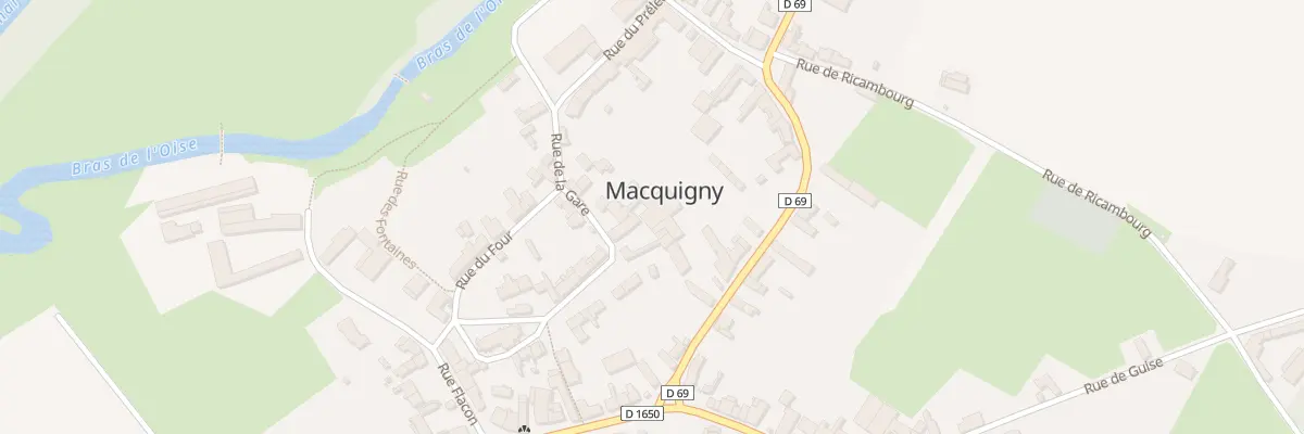 Plan du 1 Rue de la Gare à Macquigny
