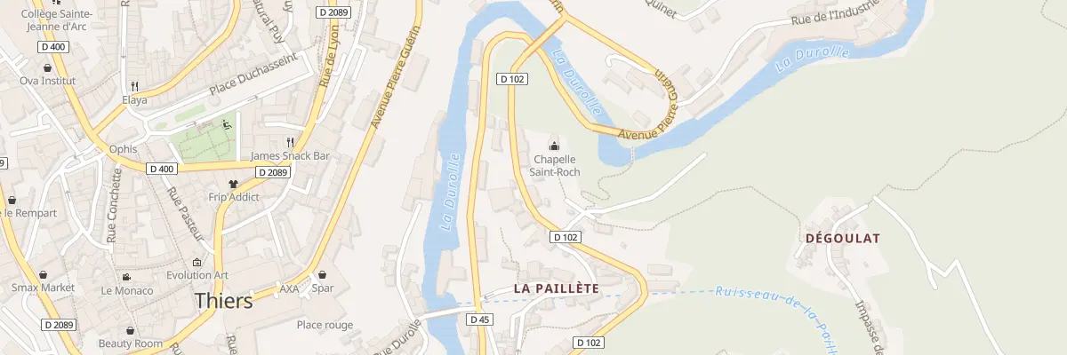 Plan du 4 Rue Saint Roch à Thiers