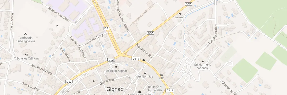 Plan du 6 Rue des Jardins à Gignac