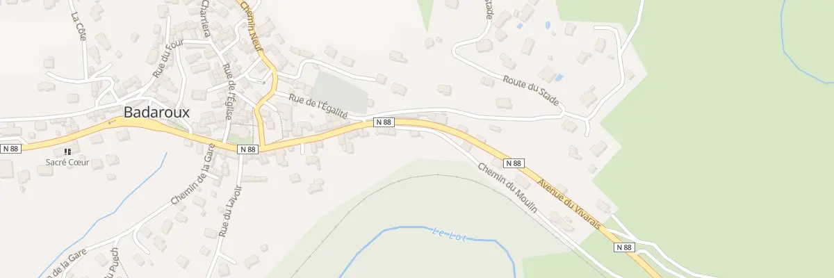 Plan du 2 Che du Moulin à Badaroux
