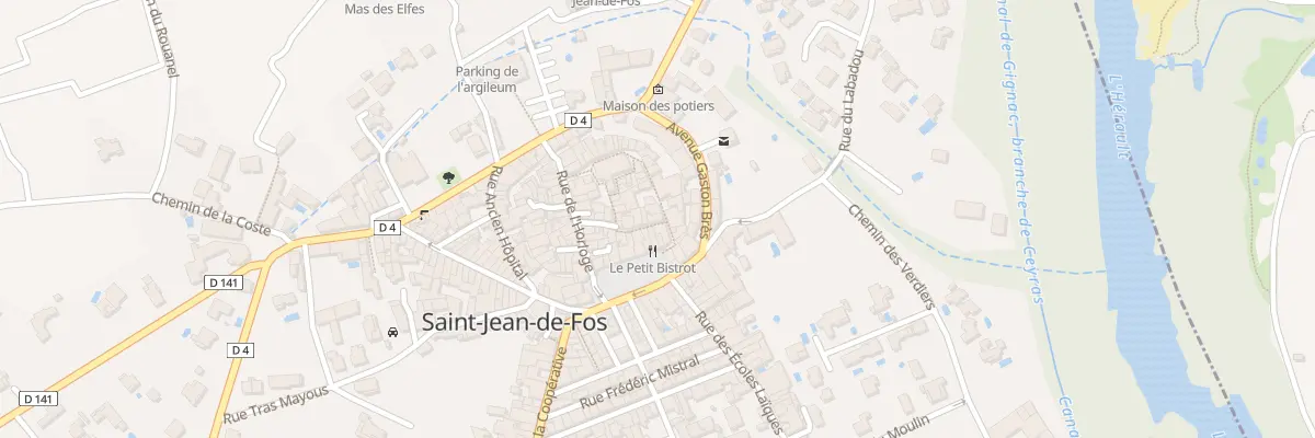 Plan du 13 Rue de la Roque à Saint-Jean-de-Fos