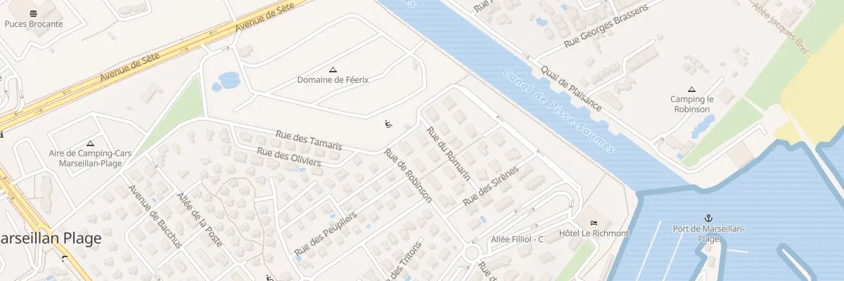 Plan du 7 Rue du Romarin à Marseillan
