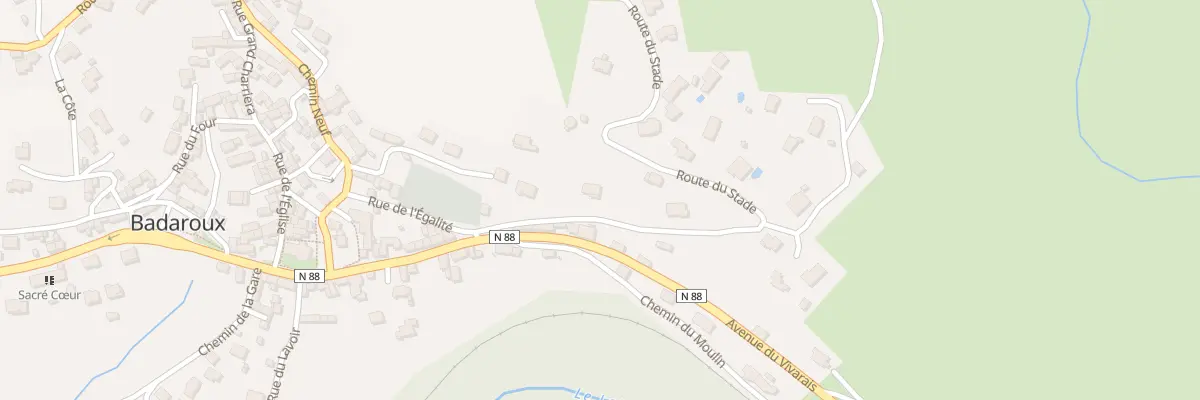 Plan du 3 Che du Rastel à Badaroux