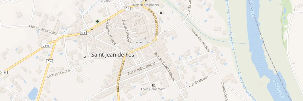 Plan du 4 Rue des Ecoles Laïques à Saint-Jean-de-Fos
