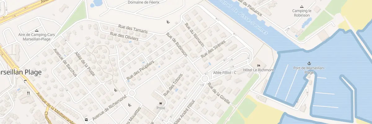 Plan du 5 Rue de Robinson à Marseillan