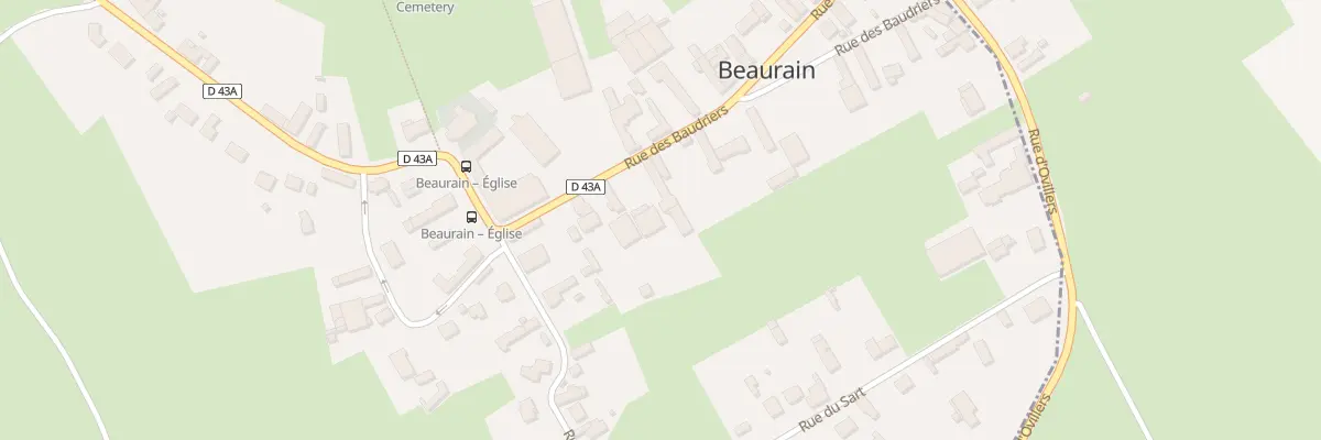 Plan du 6 Rue des Baudriers à Beaurain