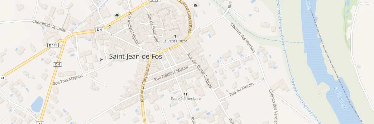 Plan du 13 Rue Frédéric Mistral à Saint-Jean-de-Fos