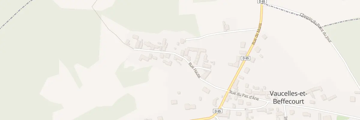 Plan du 2 Rue Haute à Vaucelles-et-Beffecourt