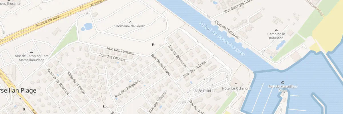 Plan du 5 Rue du Romarin à Marseillan