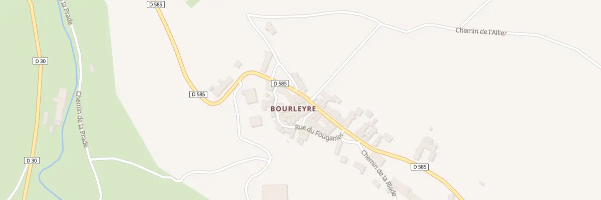 Plan du 4 Rte de Pourcheresse à Chanteuges