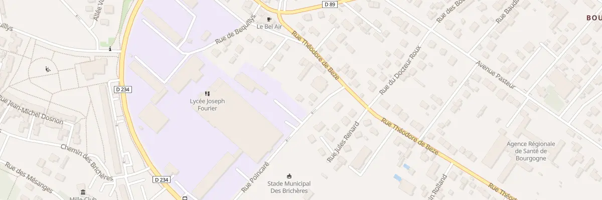 Plan du 8 Rue Poincaré à Auxerre