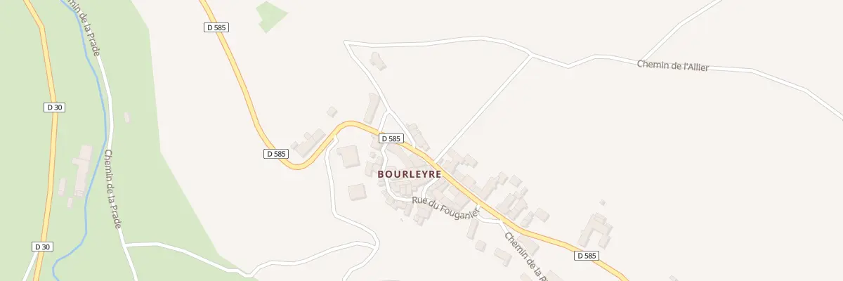 Plan du 5127 Bourleyre à Chanteuges