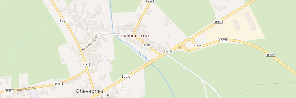 Plan du 1 La Madeleine à Chevagnes