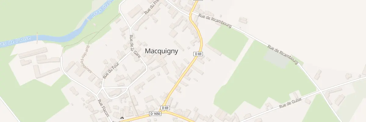 Plan du 36 Rue des Patriotes à Macquigny
