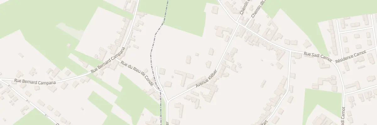 Plan du 1109 Av Kleber à Vieux-Condé
