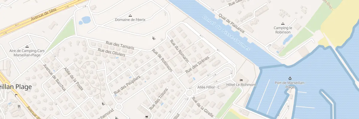 Plan du 3 Rue du Romarin à Marseillan