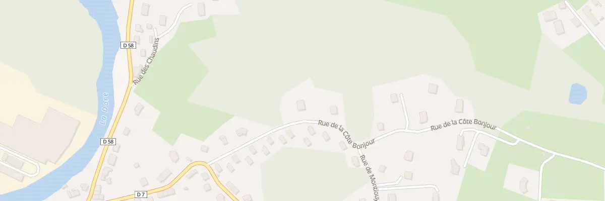 Plan du 7 Rue de la Côte Bonjour à Courpière