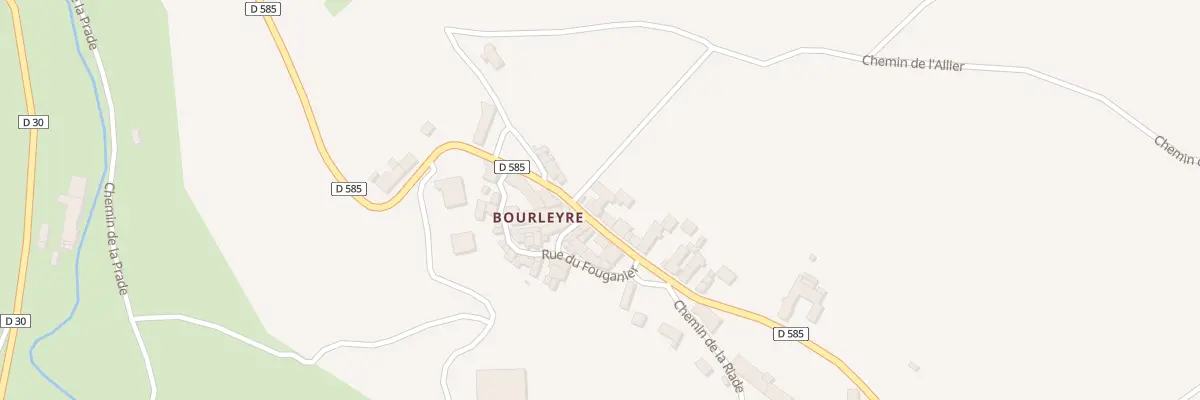 Plan du 9 Rte de Pourcheresse à Chanteuges